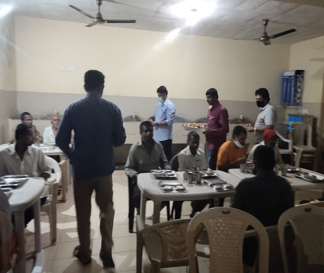 Distribution Of Groceries at Sipani Seva Sandan, On Independence Day Marsur photo 2