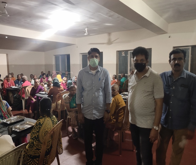 Distribution Of Groceries at Sipani Seva Sandan, On Independence Day Marsur photo 3