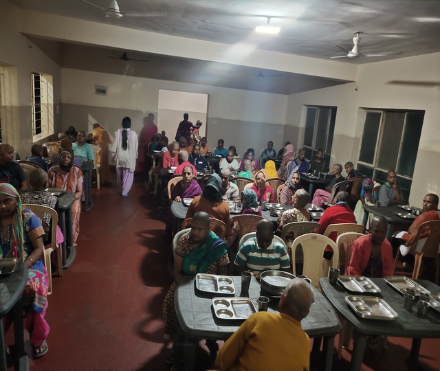 Distribution Of Groceries at Sipani Seva Sandan, On Independence Day Marsur photo 4