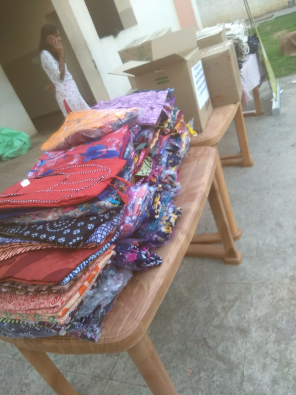 Distribution Of Dress Material for inmates at Sipani Seva Sandan, Marsur photo 4