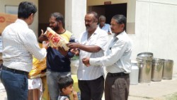 Distribution Of Clothes in Eve Of Ugadhi at Sipani Seva Sandan, Marsur cover