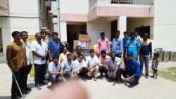Distribution Of Clothes in Eve Of Ugadhi at Sipani Seva Sandan, Marsur photo 7