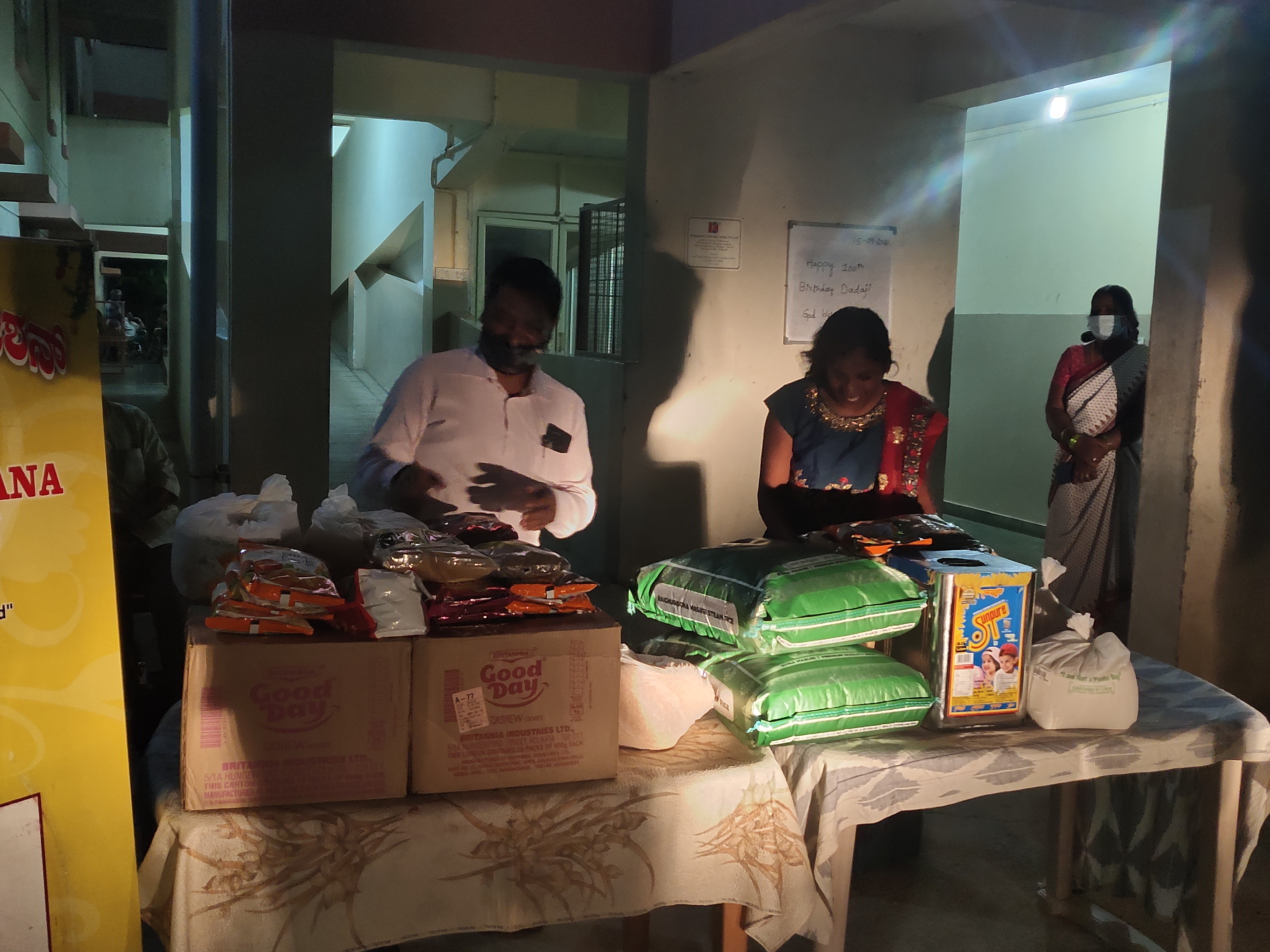 Distribution Of Groceries at Sipani Seva Sandan, Marsur photo 3