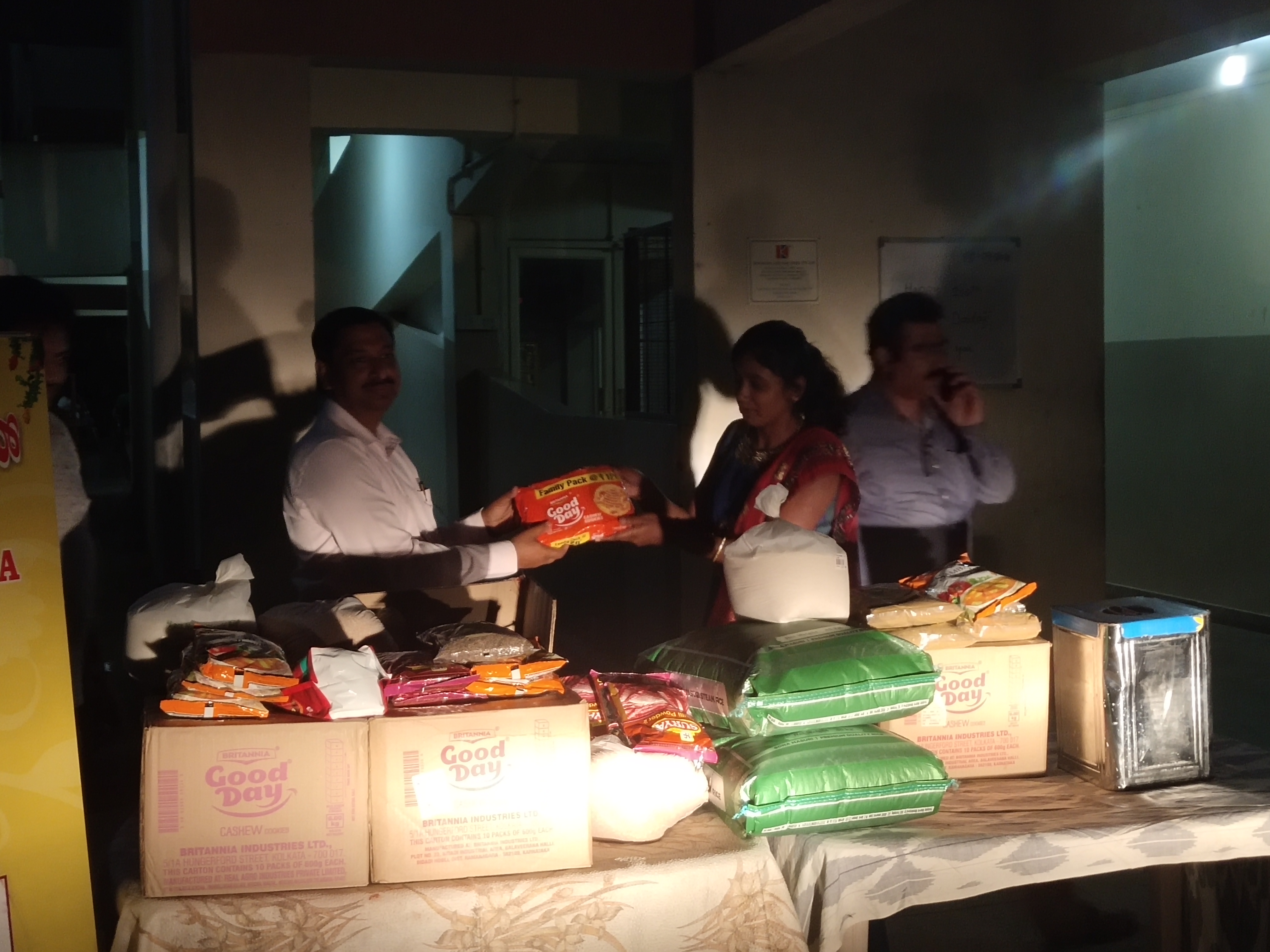 Distribution Of Groceries at Sipani Seva Sandan, Marsur photo 6