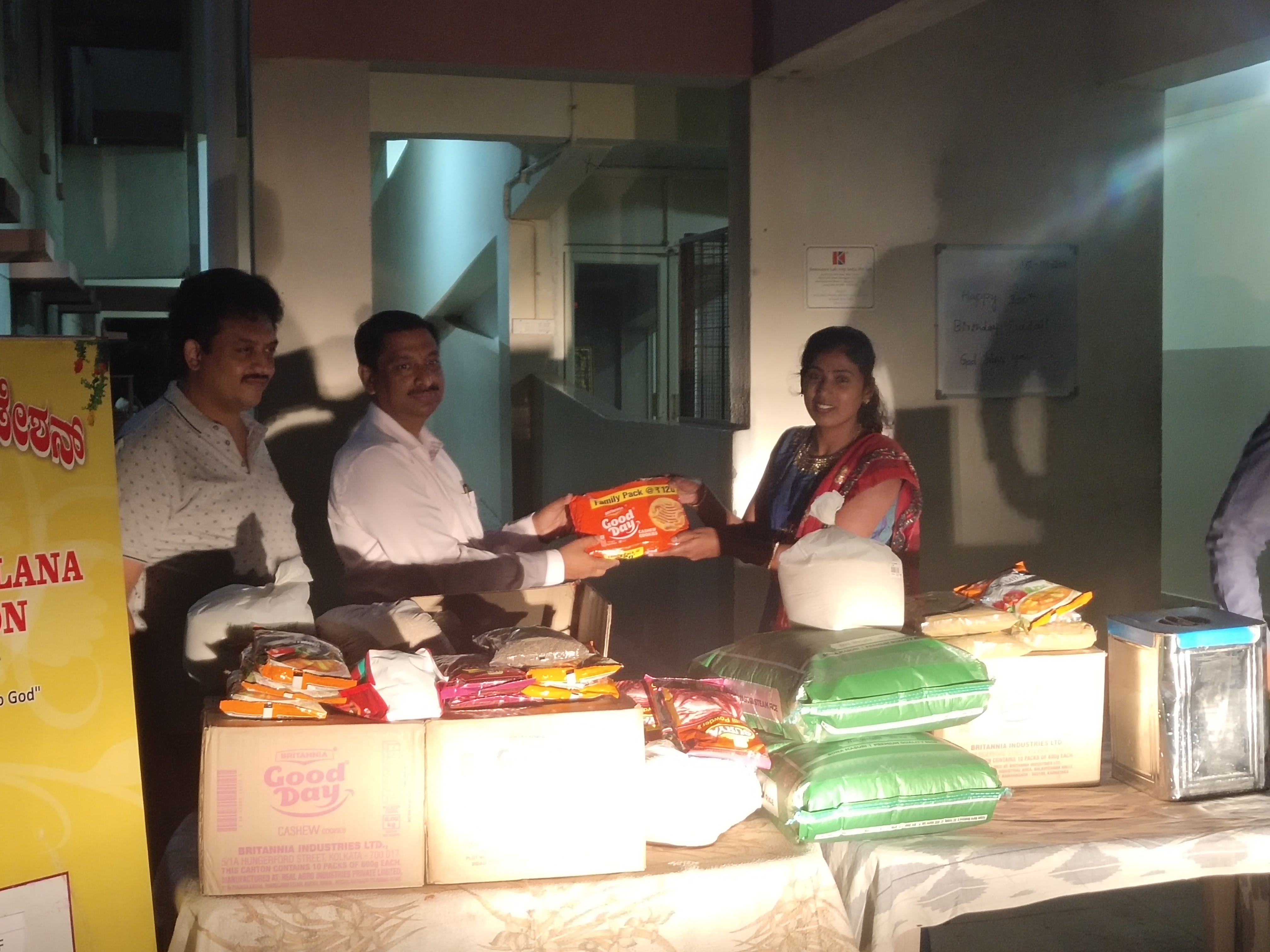 Distribution Of Groceries at Sipani Seva Sandan, Marsur photo 7
