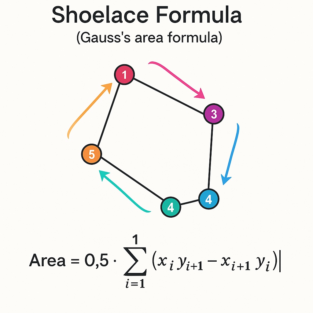 Polygon Area Calculation with Shoelace Formula