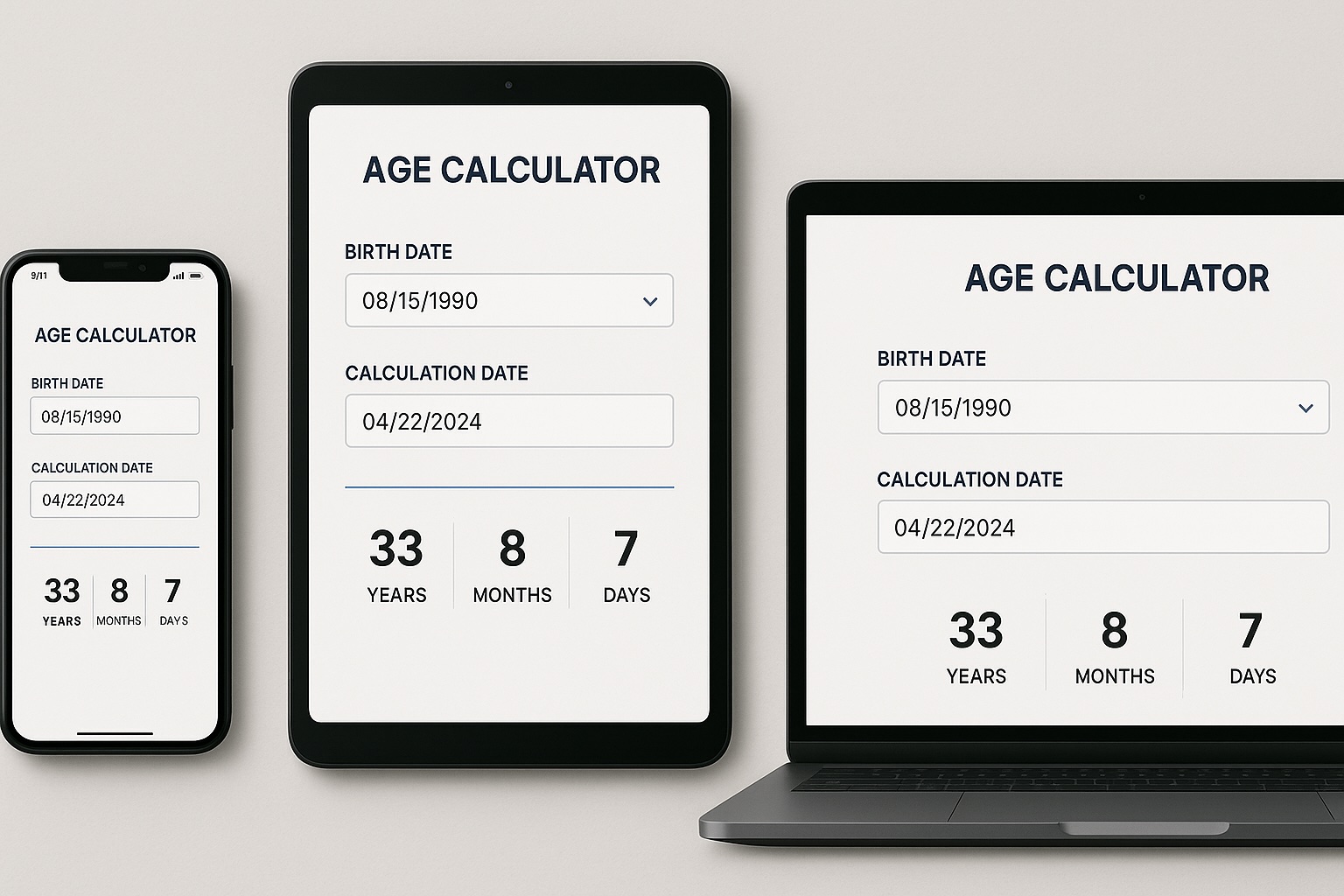 Cross-Platform Age Calculator