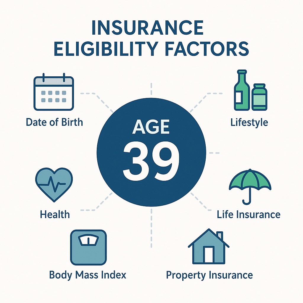 Insurance eligibility factors including age calculation