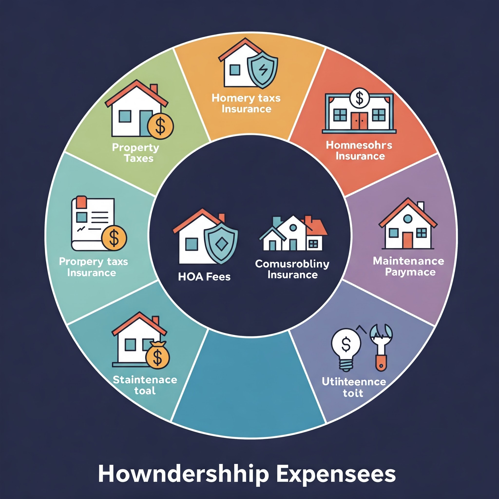 Down payment visualization with pie charts