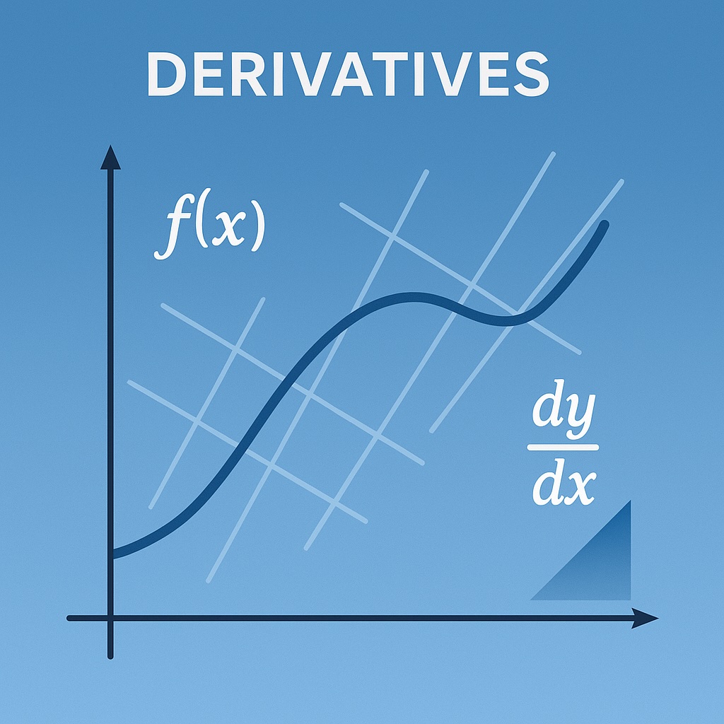 Mathematical concept illustration showing derivatives and calculus