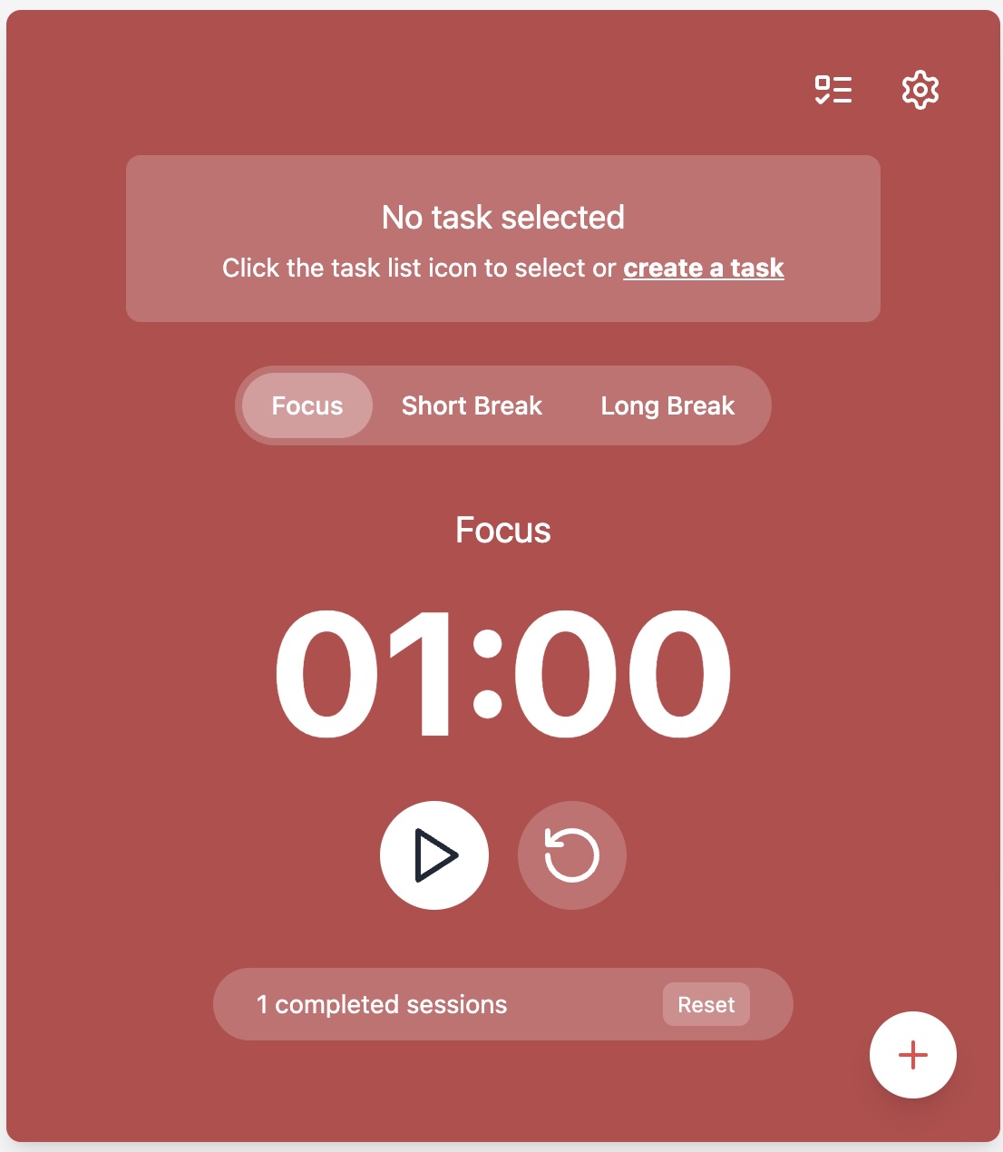 Customized Pomodoro