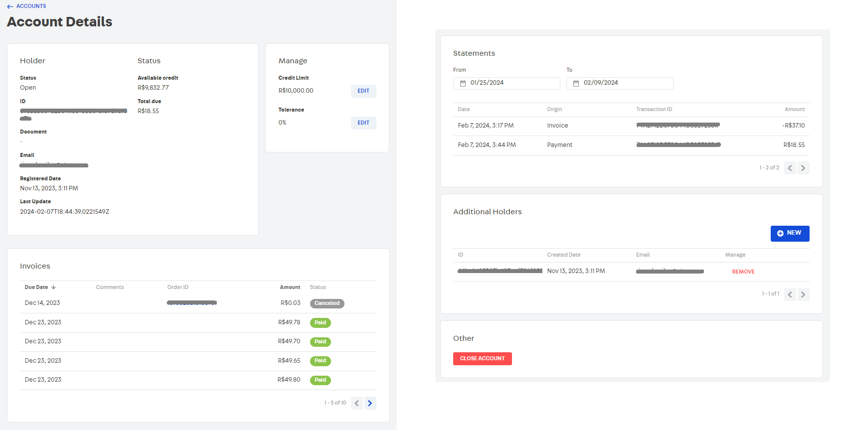 {"base64":"  ","img":{"width":1687,"height":863,"type":"png","mime":"image/png","wUnits":"px","hUnits":"px","length":85882,"url":"https://cdn.statically.io/gh/vtexdocs/help-center-content/refs/heads/main/docs/en/tracks/payment-solutions/customer-credit-getting-started/managing-accounts_1.png"}}
