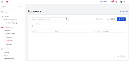 {"base64":"  ","img":{"width":528,"height":250,"type":"png","mime":"image/png","wUnits":"px","hUnits":"px","length":13231,"url":"https://cdn.statically.io/gh/vtexdocs/help-center-content/refs/heads/main/docs/en/tutorials/apps/customer-credit/managing-credit-with-customer-credit_1.png"}}