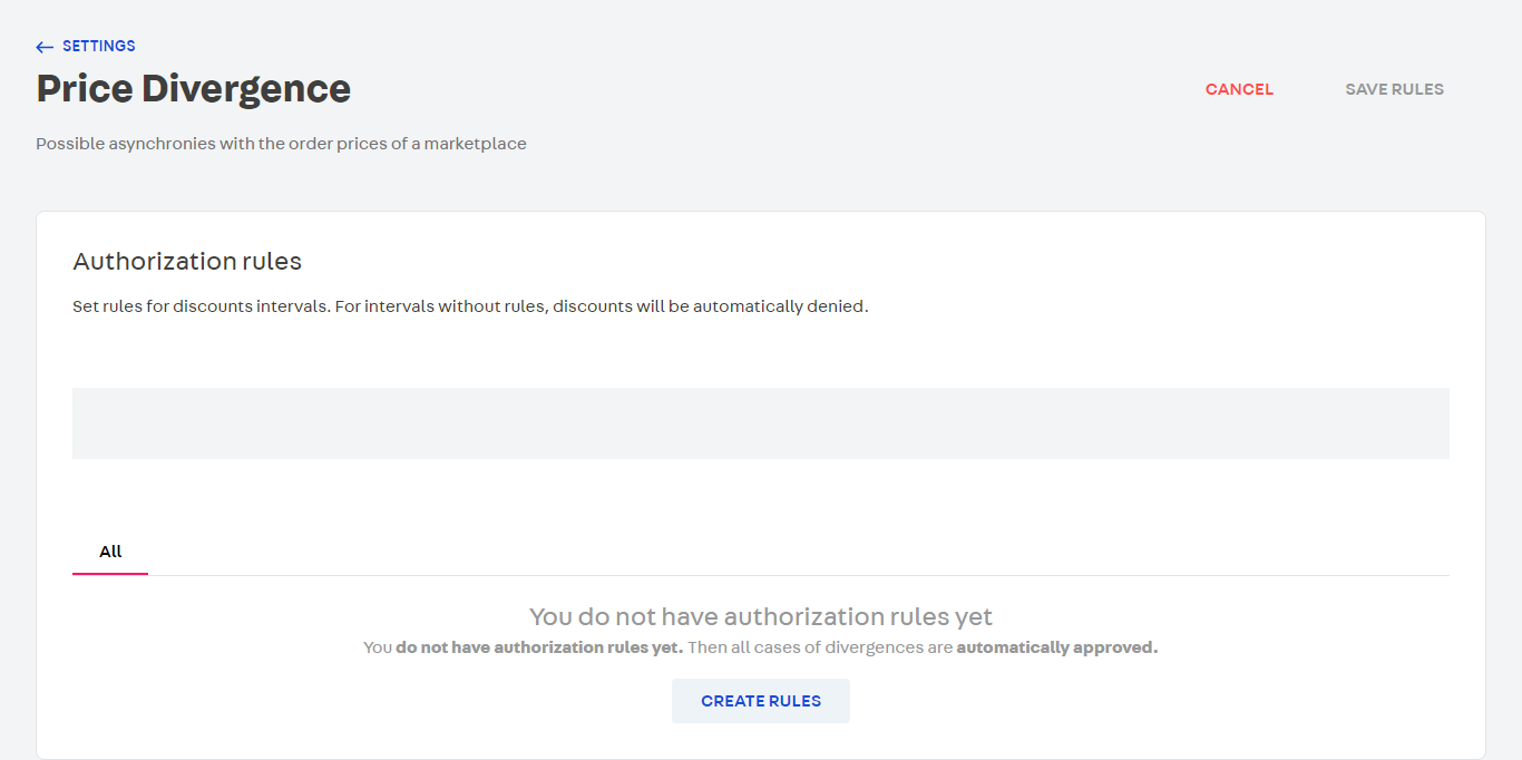 {"base64":"  ","img":{"width":1366,"height":682,"type":"png","mime":"image/png","wUnits":"px","hUnits":"px","length":59423,"url":"https://cdn.statically.io/gh/vtexdocs/help-center-content/refs/heads/main/docs/en/tutorials/orders/orders-management-settings/configuring-price-divergence-rule_1.png"}}