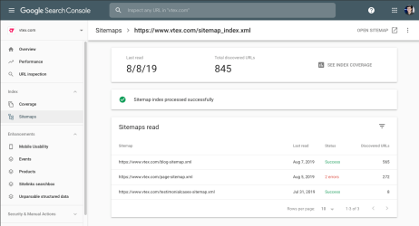 {"base64":"  ","img":{"width":462,"height":250,"type":"png","mime":"image/png","wUnits":"px","hUnits":"px","length":22817,"url":"https://cdn.statically.io/gh/vtexdocs/help-center-content/refs/heads/main/docs/en/tutorials/projects-and-integrations/integration-with-monitoring-tools/google-search-console-tracking-sitemap_2.png"}}