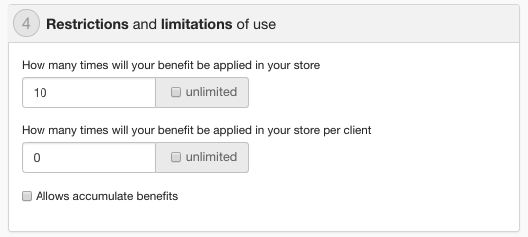 {"base64":"  ","img":{"width":528,"height":237,"type":"png","mime":"image/png","wUnits":"px","hUnits":"px","length":21364,"url":"https://cdn.statically.io/gh/vtexdocs/help-center-content/refs/heads/main/docs/en/tutorials/promotions-and-taxes/promotions/how-to-create-a-promotion-with-limitation-of-use_1.png"}}