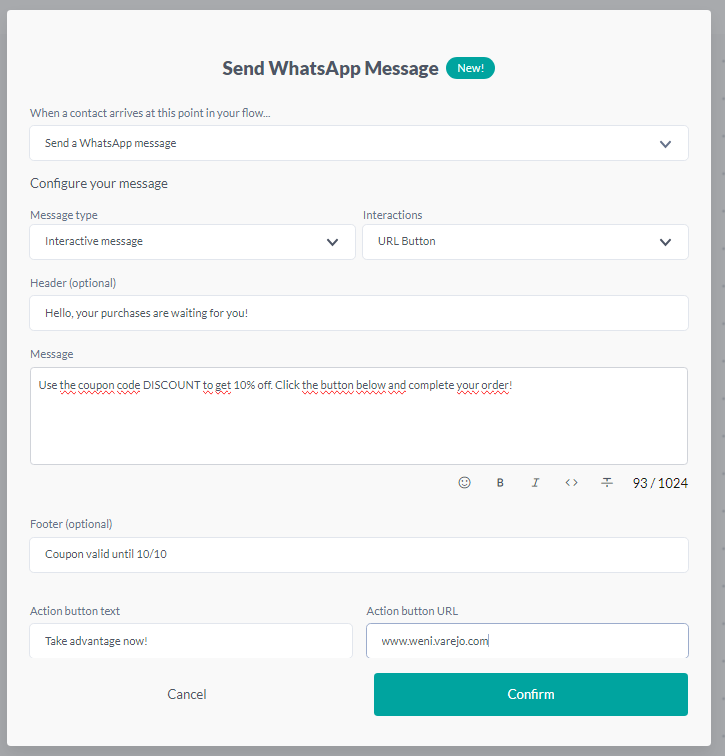 {"base64":"  ","img":{"width":725,"height":756,"type":"png","mime":"image/png","wUnits":"px","hUnits":"px","length":36257,"url":"https://raw.githubusercontent.com/vtexdocs/help-center-content/refs/heads/main/docs/en/tutorials/weni-by-vtex/flows/whatsapp-message-card_14.png"}}