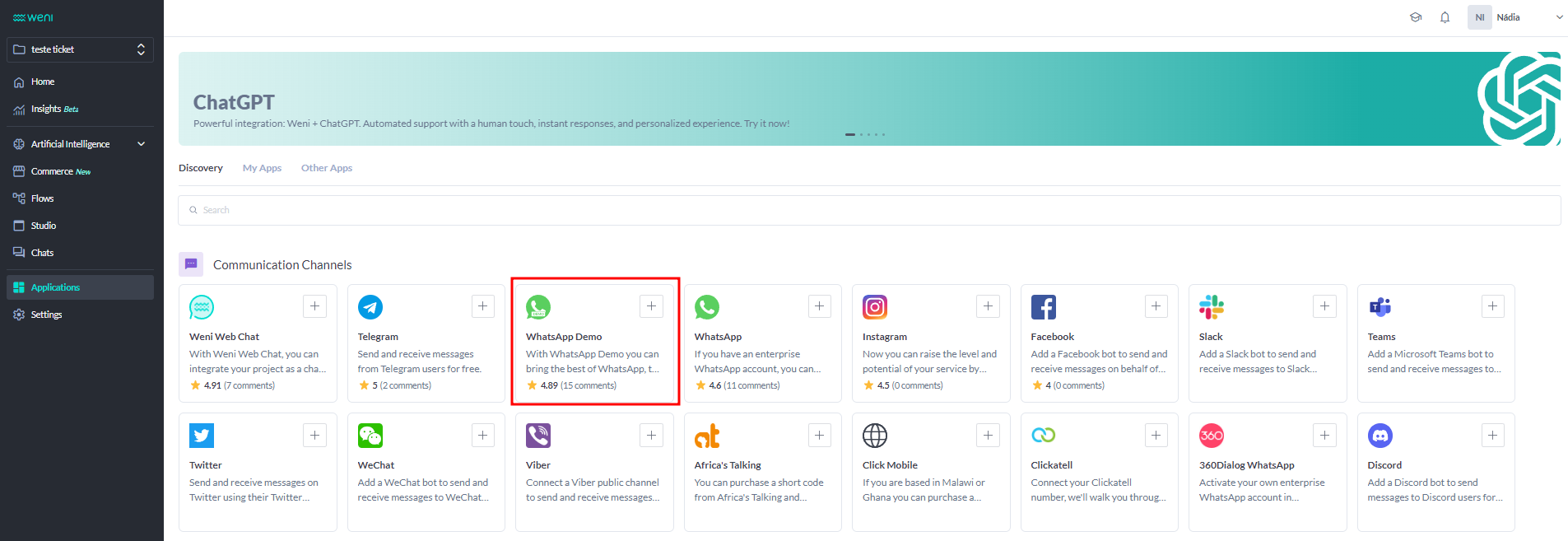 {"base64":"  ","img":{"width":1905,"height":657,"type":"png","mime":"image/png","wUnits":"px","hUnits":"px","length":217213,"url":"https://cdn.statically.io/gh/vtexdocs/help-center-content/refs/heads/main/docs/en/tutorials/weni-by-vtex/integrations/how-to-create-a-channel-with-whatsapp-demo_1.png"}}