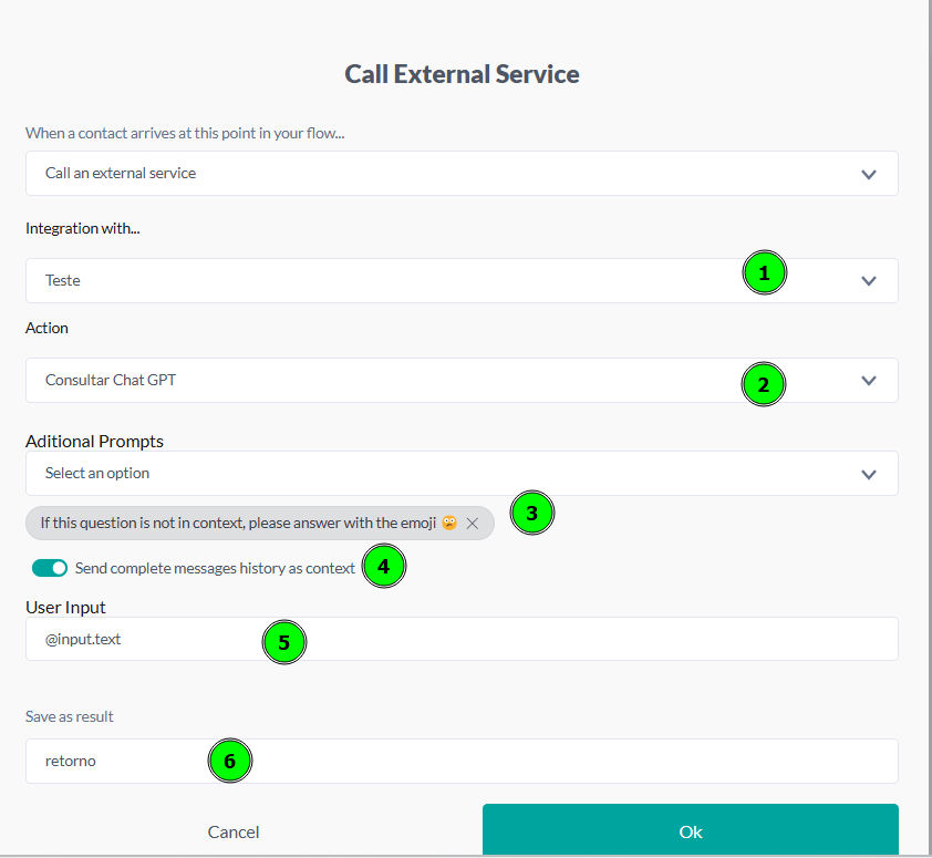 {"base64":"  ","img":{"width":842,"height":775,"type":"png","mime":"image/png","wUnits":"px","hUnits":"px","length":45461,"url":"https://raw.githubusercontent.com/vtexdocs/help-center-content/refs/heads/main/docs/en/tutorials/weni-by-vtex/integrations/native-chatgpt-integration_5.png"}}