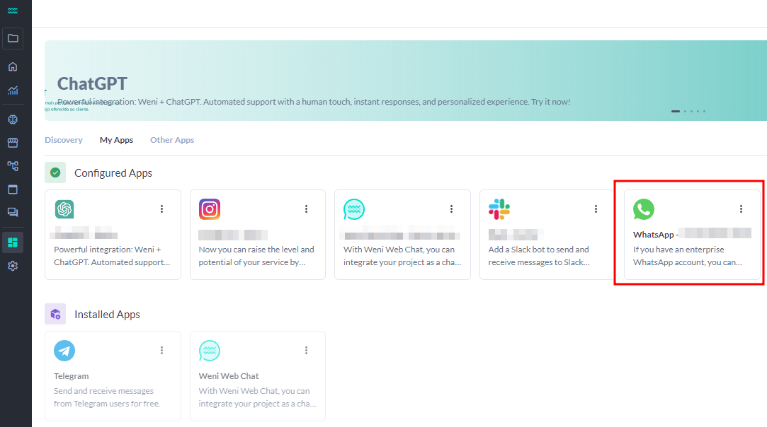 {"base64":"  ","img":{"width":1083,"height":604,"type":"png","mime":"image/png","wUnits":"px","hUnits":"px","length":97406,"url":"https://raw.githubusercontent.com/vtexdocs/help-center-content/refs/heads/main/docs/en/tutorials/weni-by-vtex/integrations/whatsapp-weni-express-integration_15.png"}}