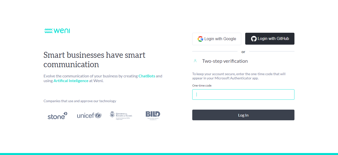 {"base64":"  ","img":{"width":1366,"height":625,"type":"png","mime":"image/png","wUnits":"px","hUnits":"px","length":39861,"url":"https://raw.githubusercontent.com/vtexdocs/help-center-content/refs/heads/main/docs/en/tutorials/weni-by-vtex/weni-by-vtex-overview/2-factor-authentication_3.PNG"}}