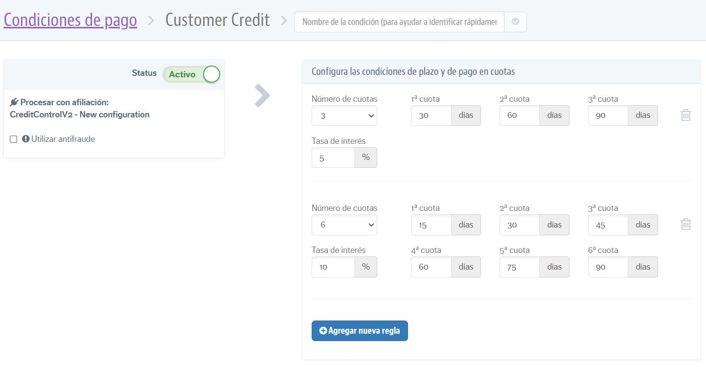 {"base64":"  ","img":{"width":1443,"height":750,"type":"jpg","mime":"image/jpeg","wUnits":"px","hUnits":"px","length":73001,"url":"https://cdn.statically.io/gh/vtexdocs/help-center-content/refs/heads/main/docs/es/tracks/soluciones-de-pago/customer-credit-como-empezar/configuracion-de-la-app_8.JPG"}}