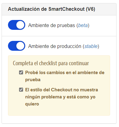 {"base64":"","img":{"src":"https://cdn.statically.io/gh/vtexdocs/help-center-content/refs/heads/main/docs/es/tutorials/checkout/configuración-de-checkout/activar-el-checkout-v6_2.png","width":800,"height":600,"type":"image/png"}}