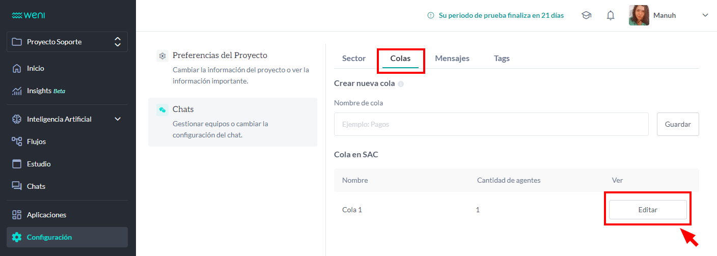 {"base64":"  ","img":{"width":1408,"height":503,"type":"png","mime":"image/png","wUnits":"px","hUnits":"px","length":59217,"url":"https://cdn.statically.io/gh/vtexdocs/help-center-content/refs/heads/main/docs/es/tutorials/weni-by-vtex/configuraciones-weni/weni-chats-gestion-de-la-atencion-humana_5.png"}}