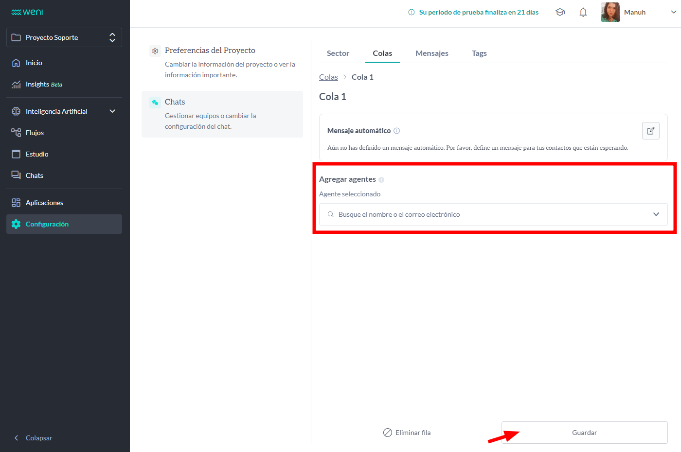 {"base64":"  ","img":{"width":1400,"height":930,"type":"png","mime":"image/png","wUnits":"px","hUnits":"px","length":83653,"url":"https://cdn.statically.io/gh/vtexdocs/help-center-content/refs/heads/main/docs/es/tutorials/weni-by-vtex/configuraciones-weni/weni-chats-gestion-de-la-atencion-humana_6.png"}}