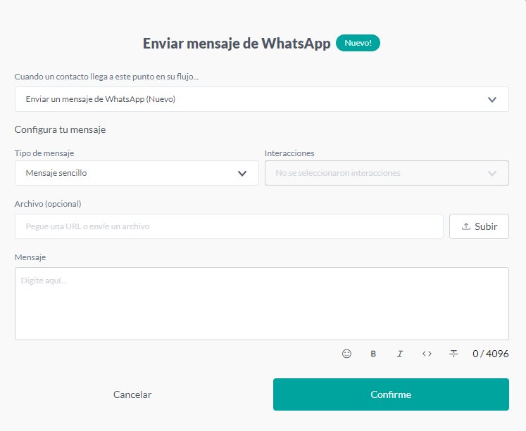 {"base64":"  ","img":{"width":747,"height":613,"type":"png","mime":"image/png","wUnits":"px","hUnits":"px","length":25847,"url":"https://cdn.statically.io/gh/vtexdocs/help-center-content/refs/heads/main/docs/es/tutorials/weni-by-vtex/flujos/tarjeta-de-mensaje-de-whatsapp_1.png"}}