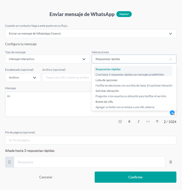 {"base64":"  ","img":{"width":746,"height":782,"type":"png","mime":"image/png","wUnits":"px","hUnits":"px","length":42649,"url":"https://cdn.statically.io/gh/vtexdocs/help-center-content/refs/heads/main/docs/es/tutorials/weni-by-vtex/flujos/tarjeta-de-mensaje-de-whatsapp_2.png"}}