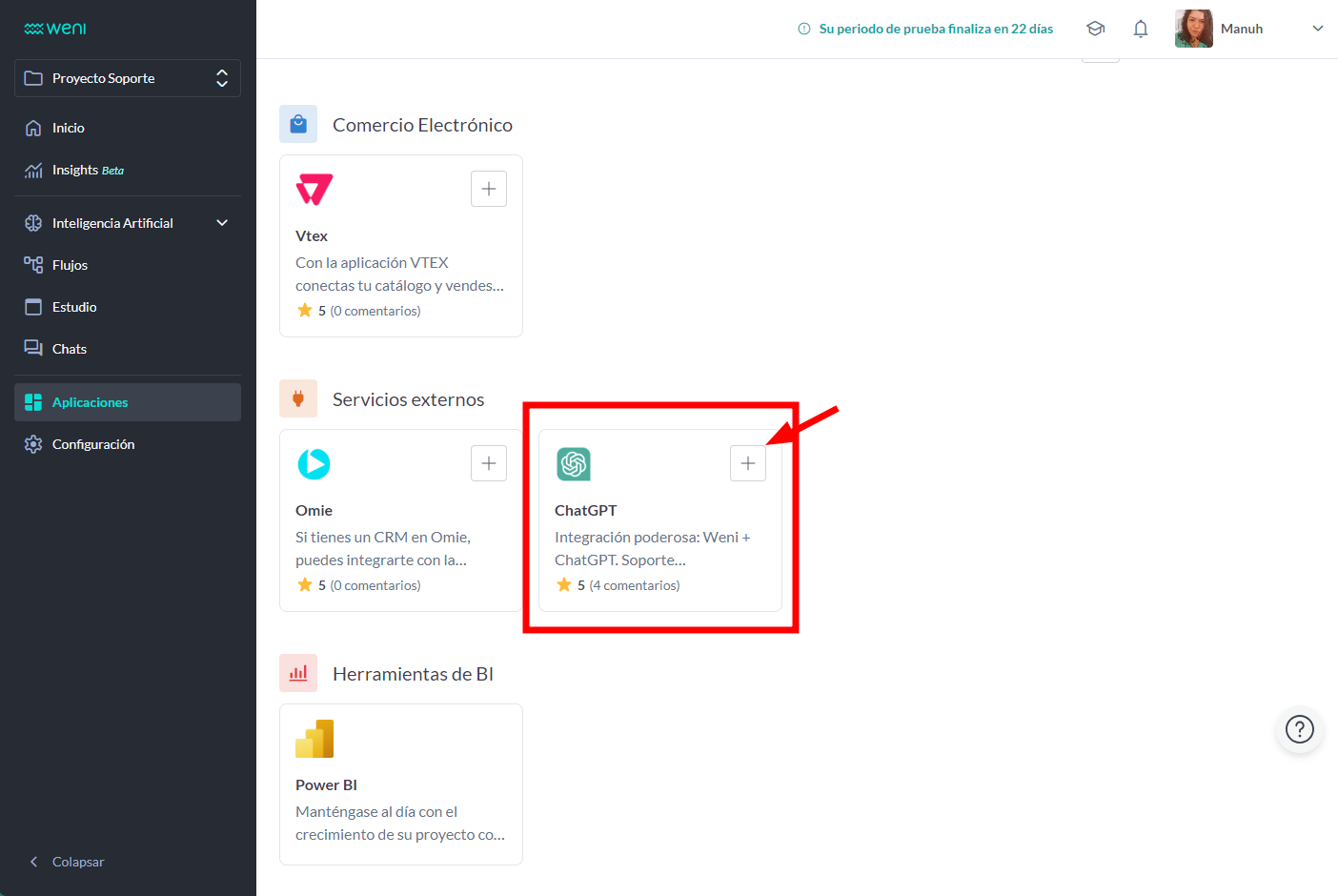 {"base64":"  ","img":{"width":1404,"height":940,"type":"png","mime":"image/png","wUnits":"px","hUnits":"px","length":92547,"url":"https://cdn.statically.io/gh/vtexdocs/help-center-content/refs/heads/main/docs/es/tutorials/weni-by-vtex/integraciones/integracion-nativa-chatgpt_2.png"}}