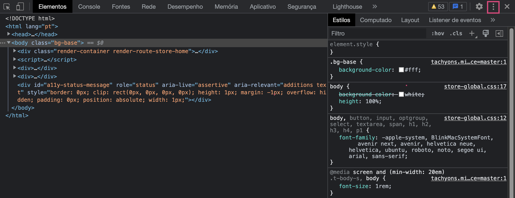{"base64":"  ","img":{"width":2076,"height":798,"type":"png","mime":"image/png","wUnits":"px","hUnits":"px","length":266178,"url":"https://raw.githubusercontent.com/vtexdocs/help-center-content/refs/heads/main/docs/pt/faq/shopping/como-bloquear-customizacoes-para-investigar-problemas-no-front-end-da-loja_1.png"}}