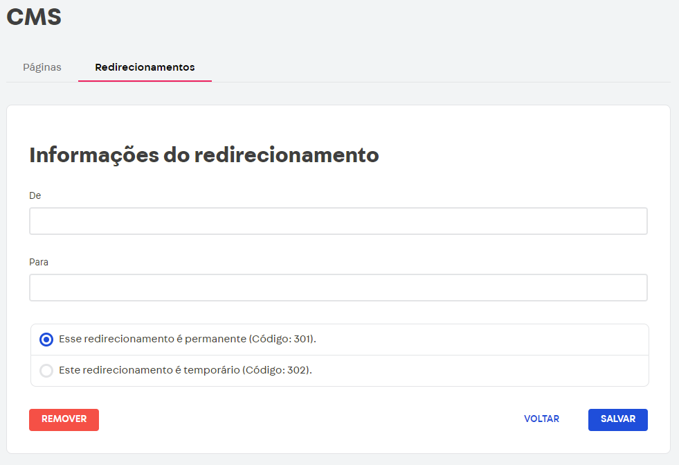 {"base64":"","img":{"src":"https://cdn.statically.io/gh/vtexdocs/help-center-content/refs/heads/main/docs/pt/tutorials/storefront/páginas/gerenciando-redirecionamentos-de-url_1.png","width":800,"height":600,"type":"image/png"}}