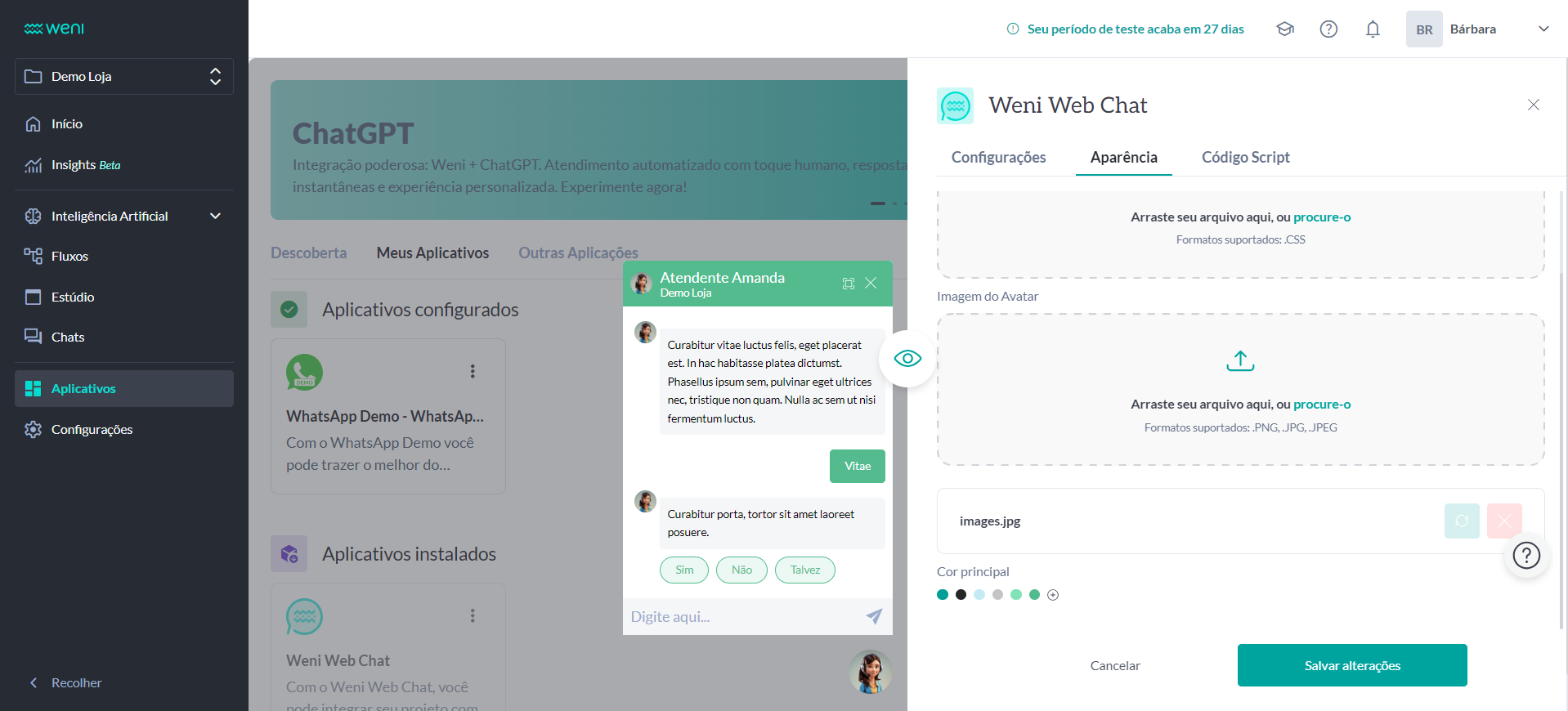 {"base64":"","img":{"src":"https://cdn.statically.io/gh/vtexdocs/help-center-content/refs/heads/main/docs/pt/tutorials/weni-by-vtex/integrações/como-criar-um-canal-web_5.png","width":800,"height":600,"type":"image/png"}}