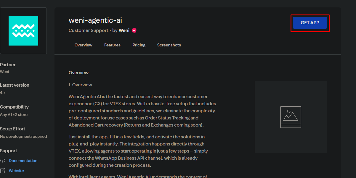 {"base64":"  ","img":{"width":1202,"height":602,"type":"png","mime":"image/png","wUnits":"px","hUnits":"px","length":117509,"url":"https://cdn.statically.io/gh/vtexdocs/help-center-content/refs/heads/main/docs/pt/tutorials/weni-by-vtex/weni-agentic-ai/instalando-weni-agentic-ai_7.png"}}