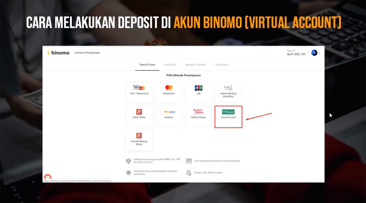 Cara deposit Binomo dengan bank lokal - Binomo Indonesia