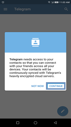 To access your contacts