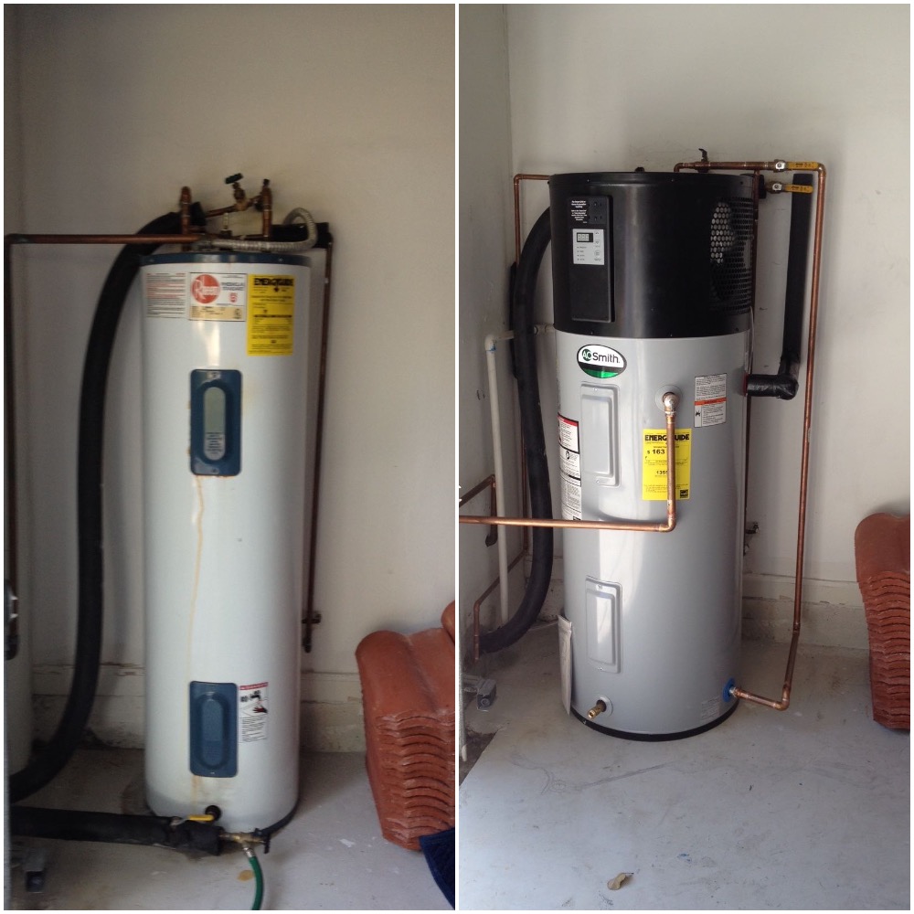 A O Smith Hybrid Heat Pump Water Heater Installed In Delray Beach