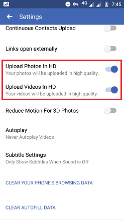 upload hd videos and photos
