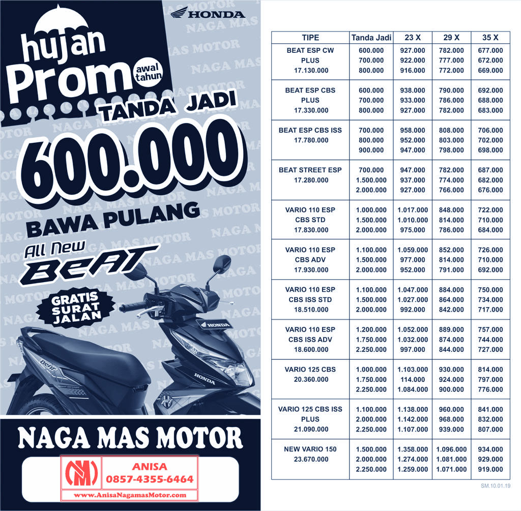 Brosur Motor Honda Jambi 2019 Sketsa