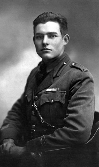 Young Ernest Hemingway in 1918