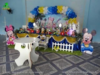 Decoração mesa de aniversário Baby Disney - Festa infantil