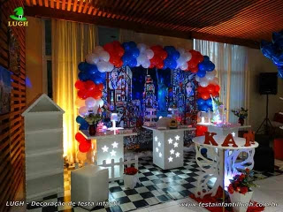 Decoração de aniversário tema Nova York - Festa infantil, adolescentes e adultos - Barra da Tijuca - RJ