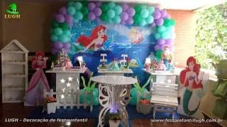 Decoração festa Ariel- Aniversário - Barra-RJ