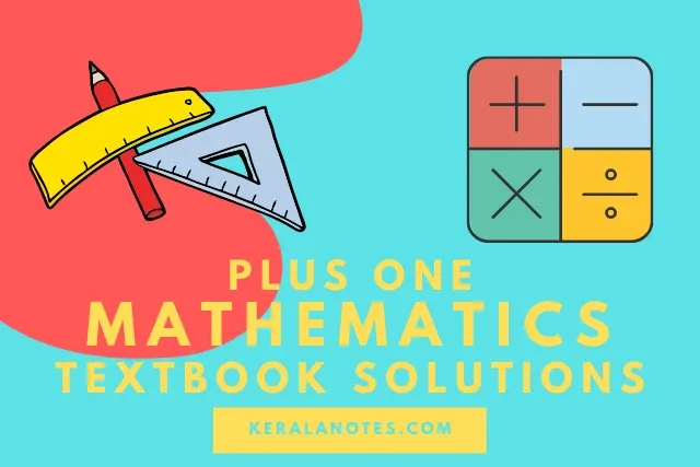 Plus One Maths Textbook Solutions Pdf Download