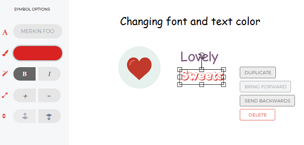 customize font