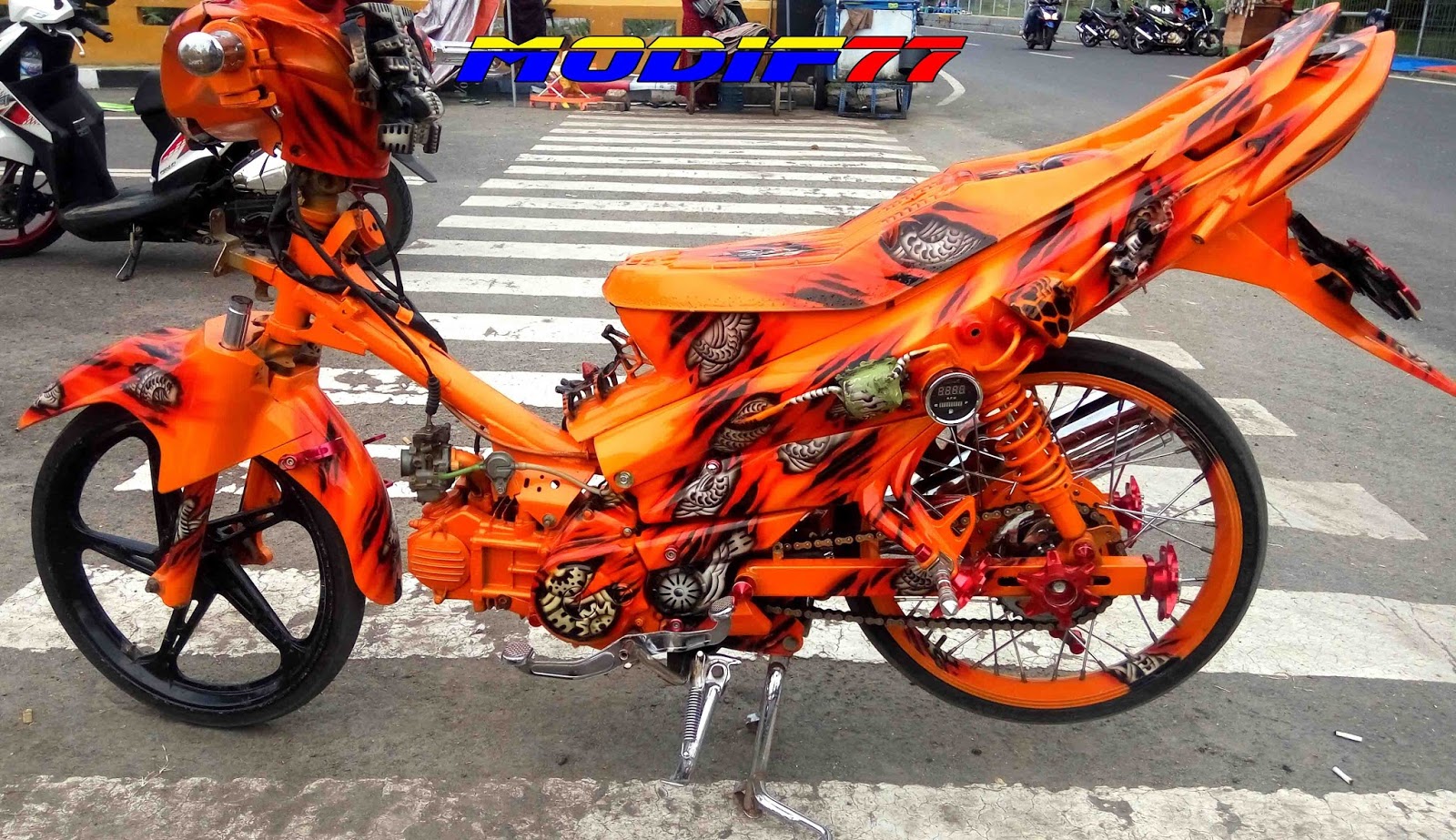 Gambar Motor Yamaha Warna Orange Rosaementecom