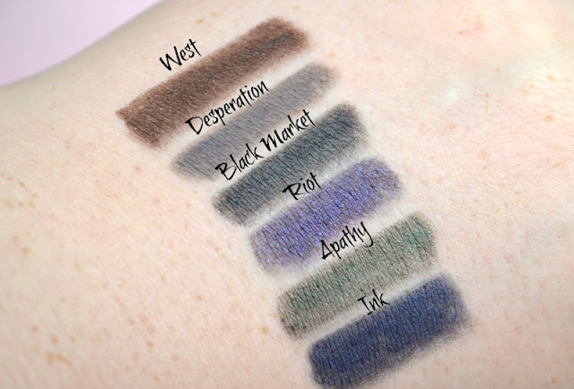 Urban Decay Black Market 24/7 Glide On Pencil Set and Swatches