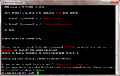 Cara Install CyberPanel di VPS CentOS 7 64 bit